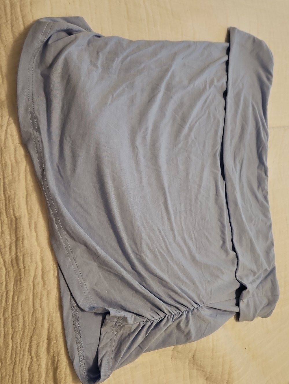 Light Blue Women’s Strapless Top